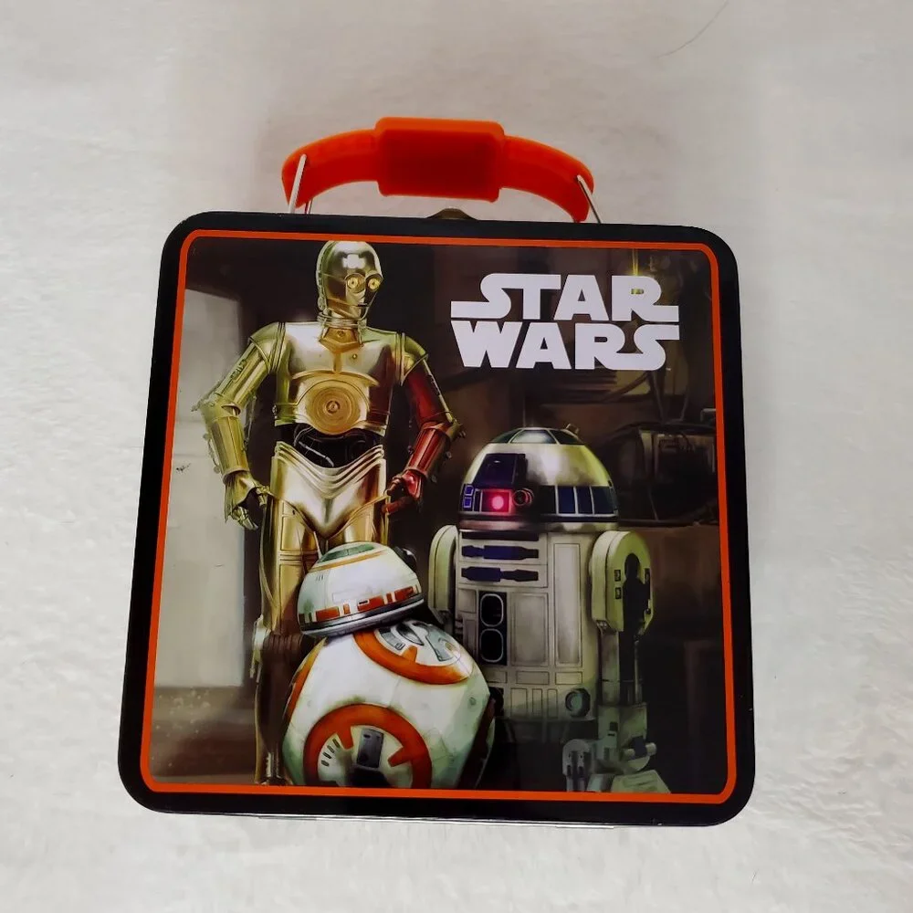 Star Wars BB-8 C-3PO R2-D2 Kids Pencil Box Crayon Box School Supplies Storage
